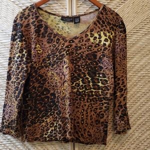 Cheetah 3/4 shirt